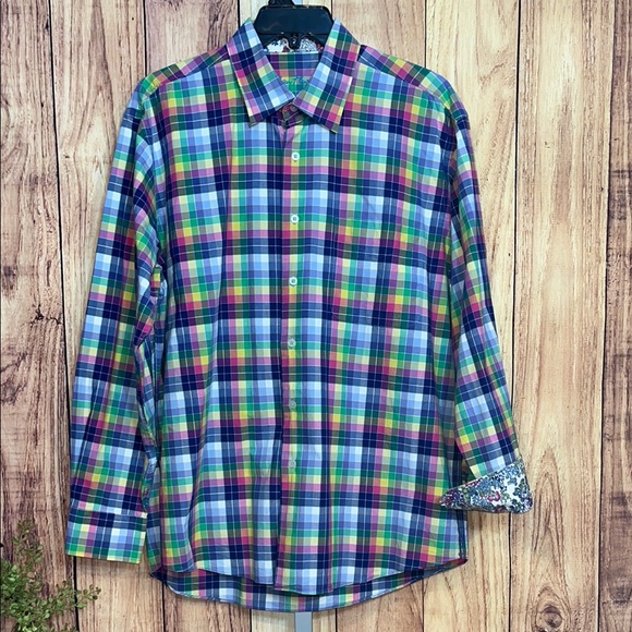 Alan Flusser Other - Men's Multicolor Plaid Shirt